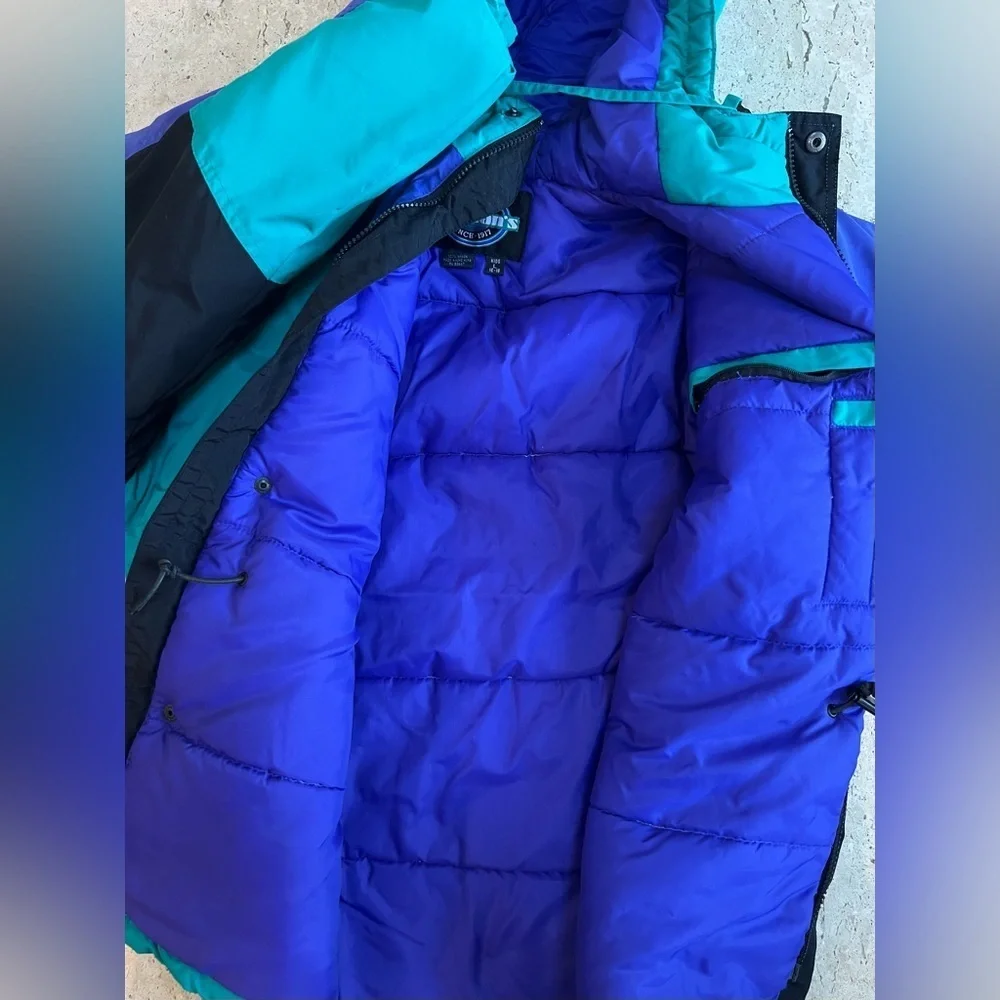 Team Herman’s 1990’s Retro Kid’s Ski Jacket Size Large 16-18